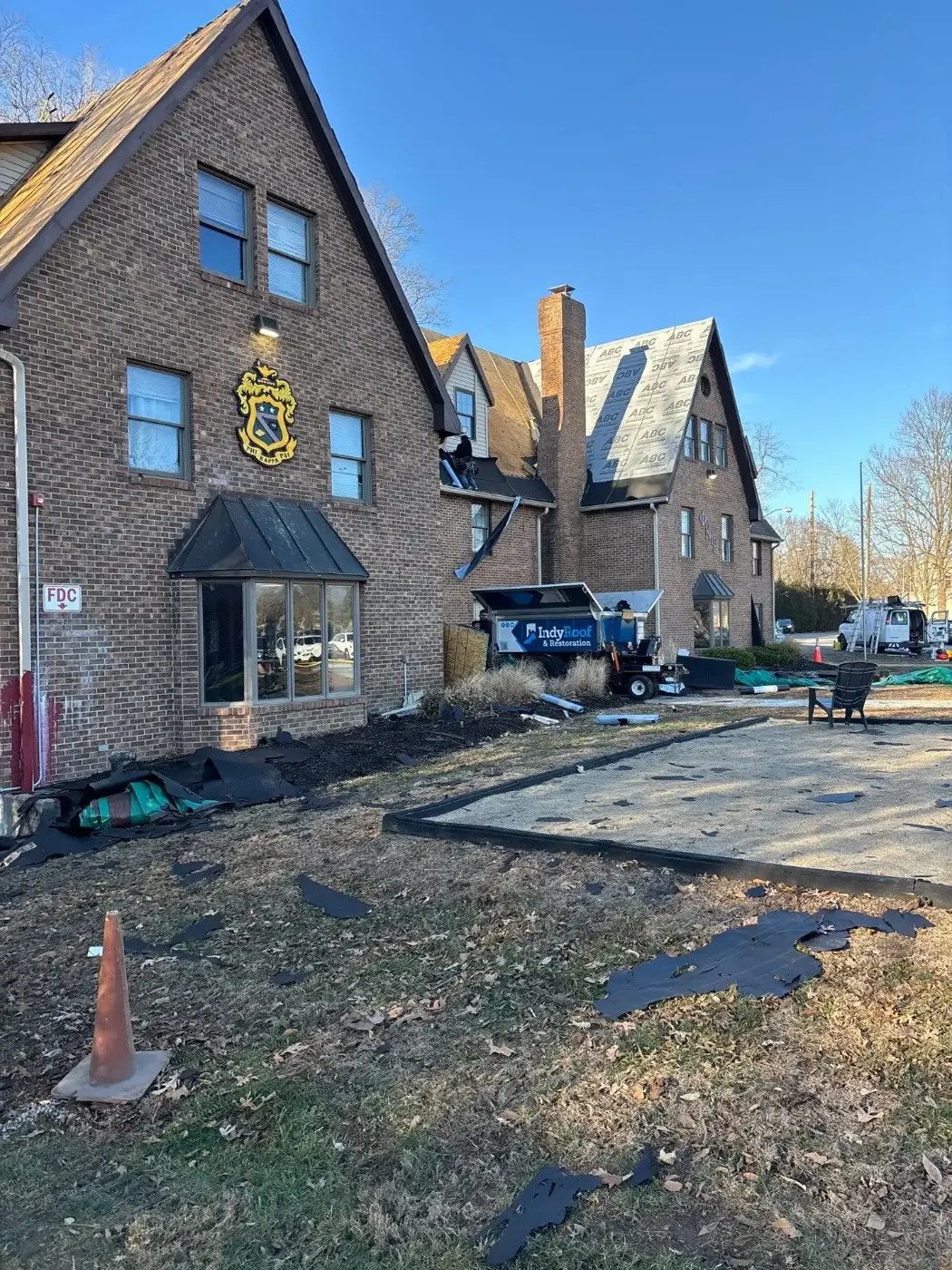 Commercial roof inspection documented in Crothersville