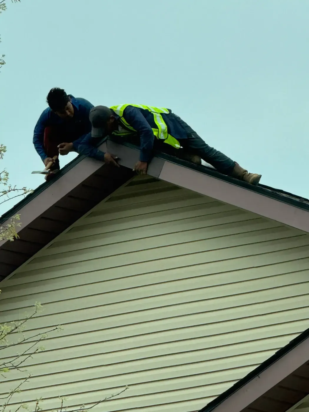 Commercial roof inspection documented in Crothersville